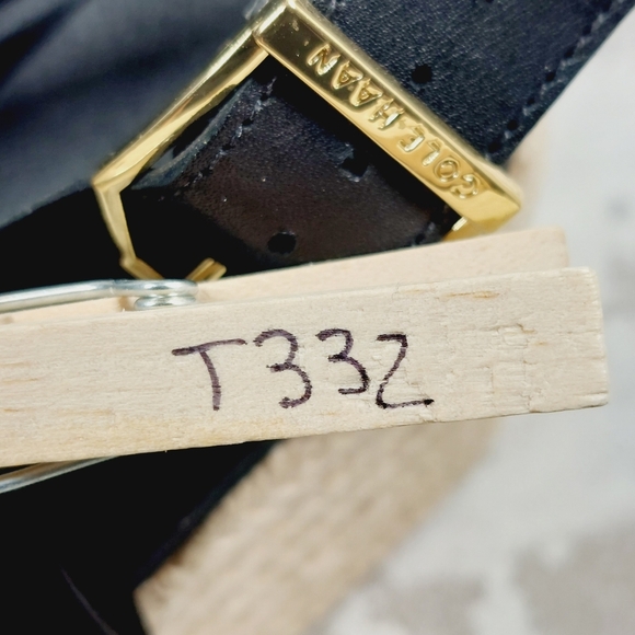 NEW Cole Haan Crystal Pink Leather Buckle Sling Back Summer Wedge Sandals T332 - Picture 12 of 12